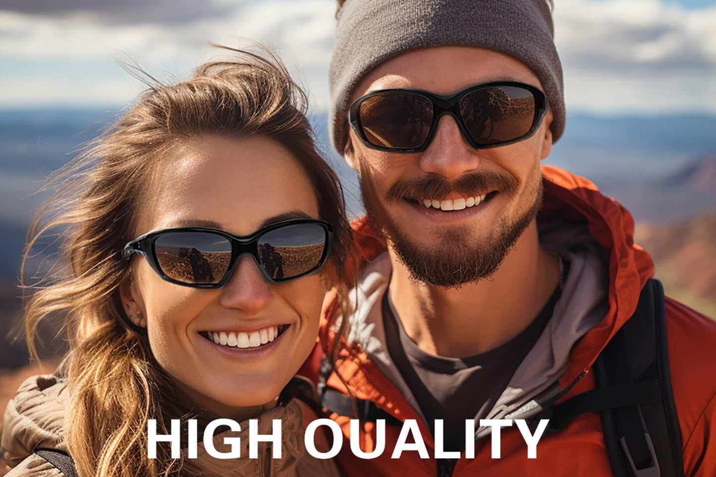 suoso Sports Polarized Sunglasses for Men: Womens UV400 Protection Sun Glasses Wrap Around Goggles for Fishing Driving TR90