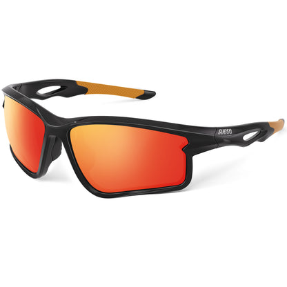 suoso Polarized Sports Sunglasses Men: Running Sunglasses Women Wrap Around Glasses for Fishing Driving UV400 Protection TR90