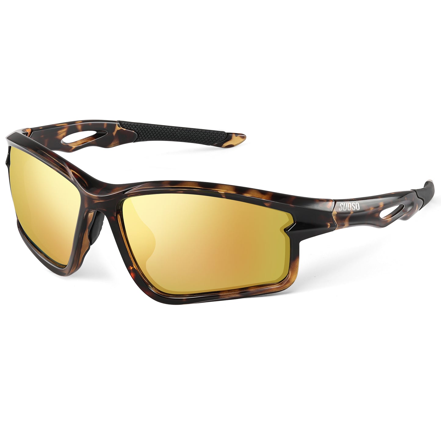 suoso Polarized Sports Sunglasses Men: Running Sunglasses Women Wrap Around Glasses for Fishing Driving UV400 Protection TR90