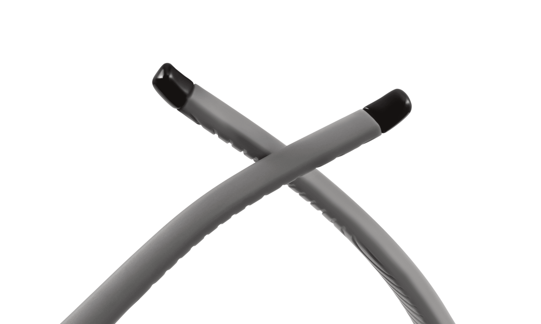 Hollowed-out rubber temples