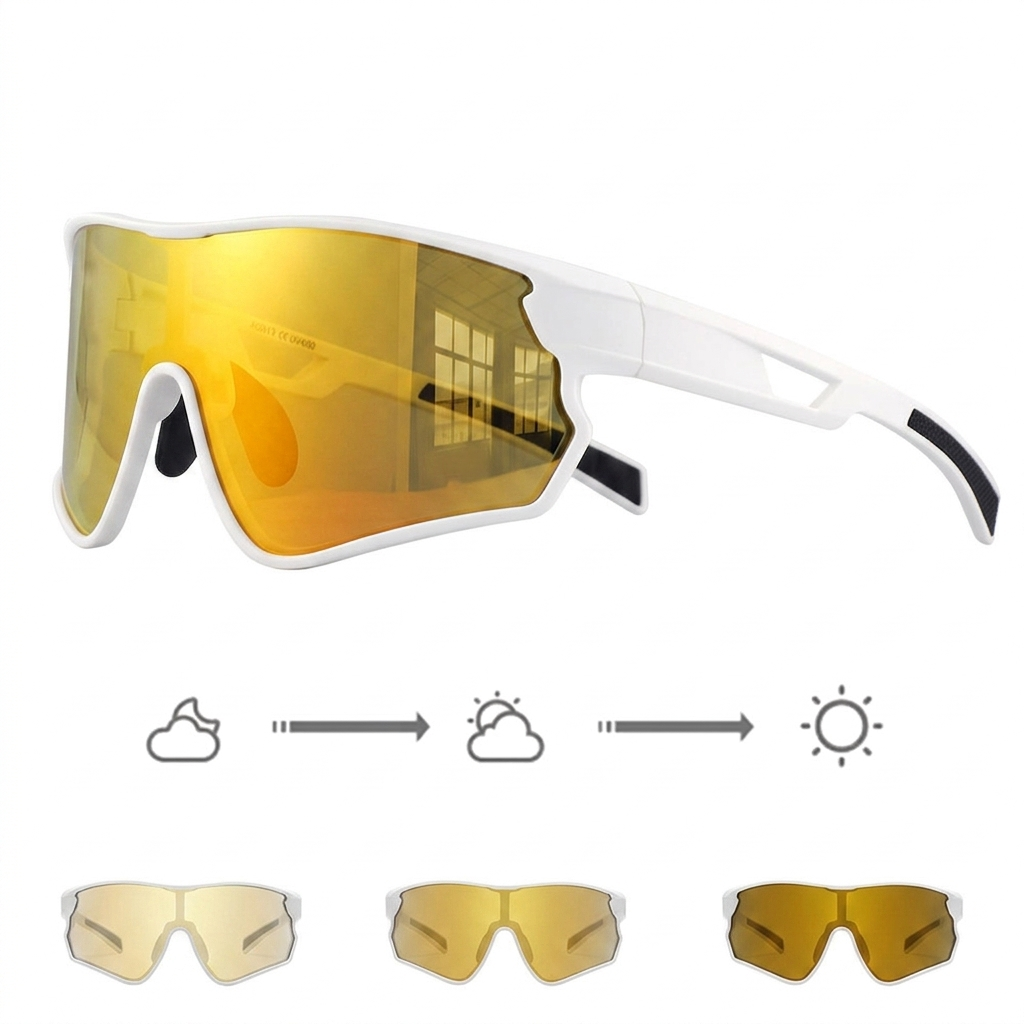 SUOSO Fahrradbrille mit Sehstärke, photochrome Gläser