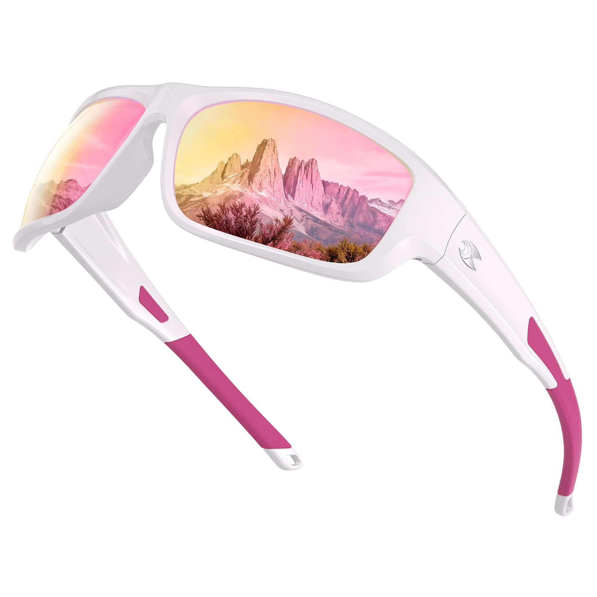 SUOSO Sports Polarized Sunglasses, UV400 Protection Wrap Around Sun Glasses for Golf Fishing Running Driving