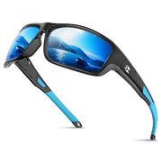 SUOSO Sports Polarized Sunglasses, UV400 Protection Wrap Around Sun Glasses for Golf Fishing Running Driving