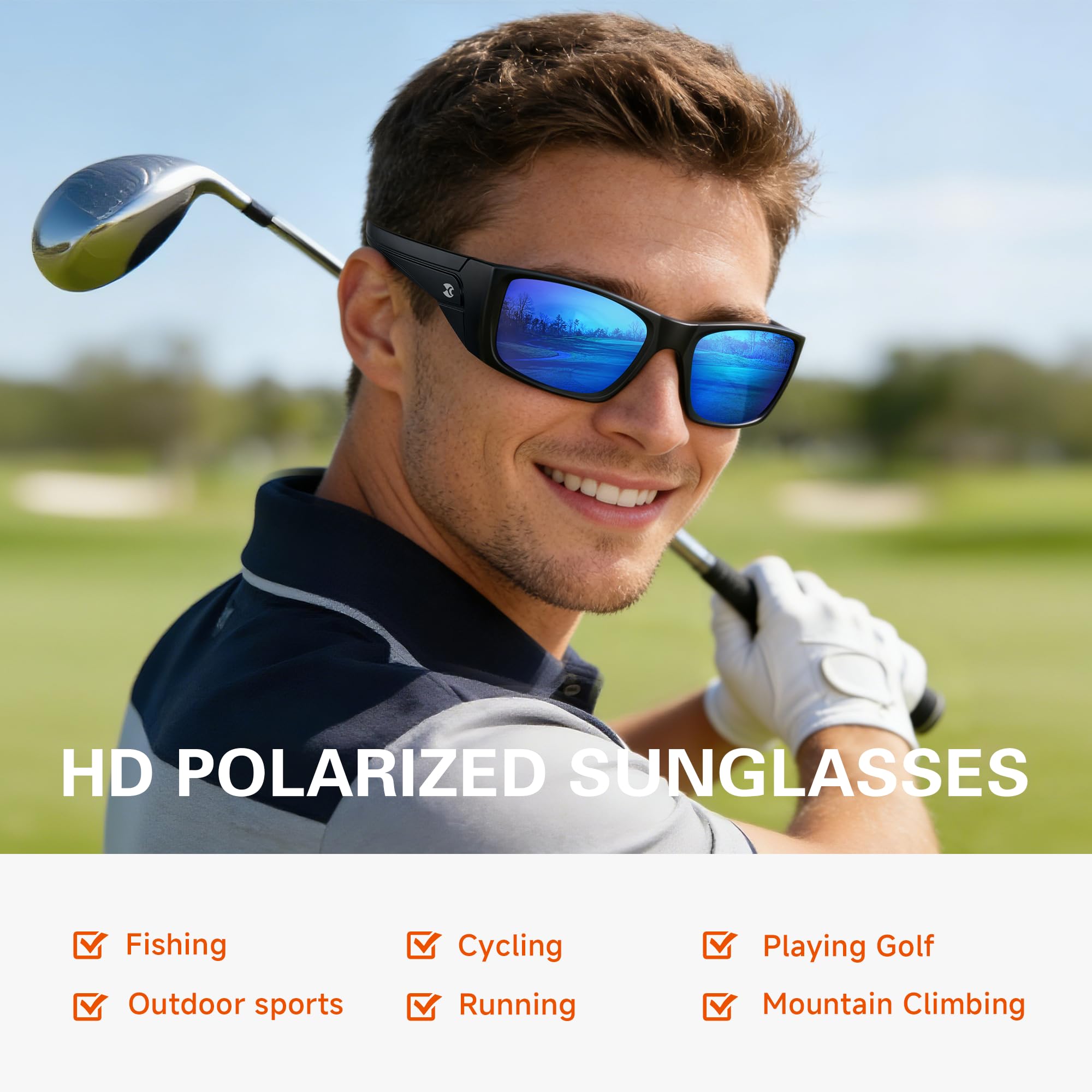 SUOSO Sports Polarized Sunglasses for Men