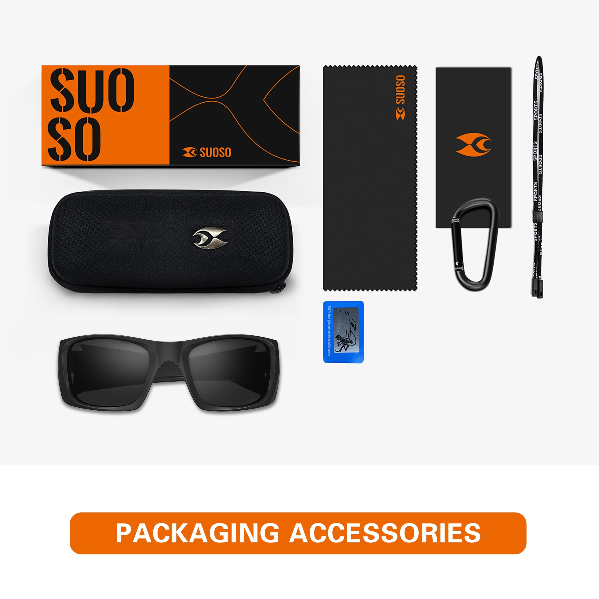 SUOSO Sports Polarized Sunglasses for Men